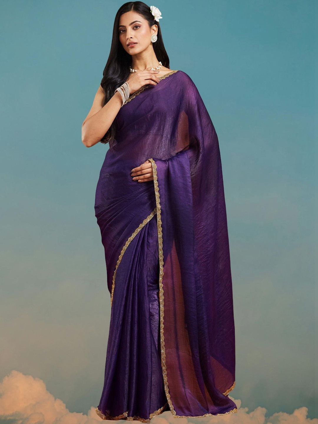 VEMEZ Tussar Saree