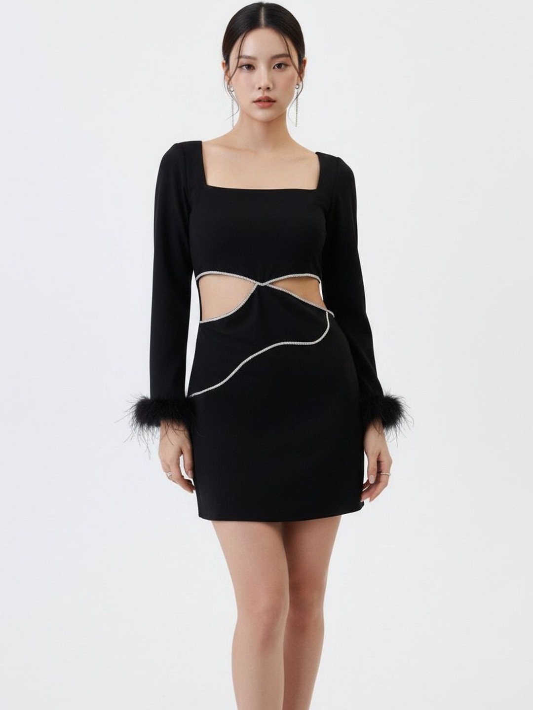 Pookiie Scuba Sheath Mini Dress