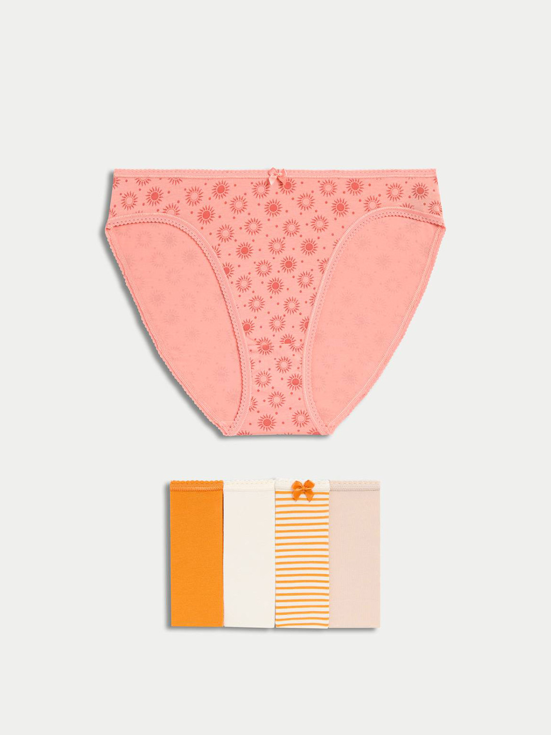 Marks & Spencer 5pk Cotton Lycra High Leg Knickers