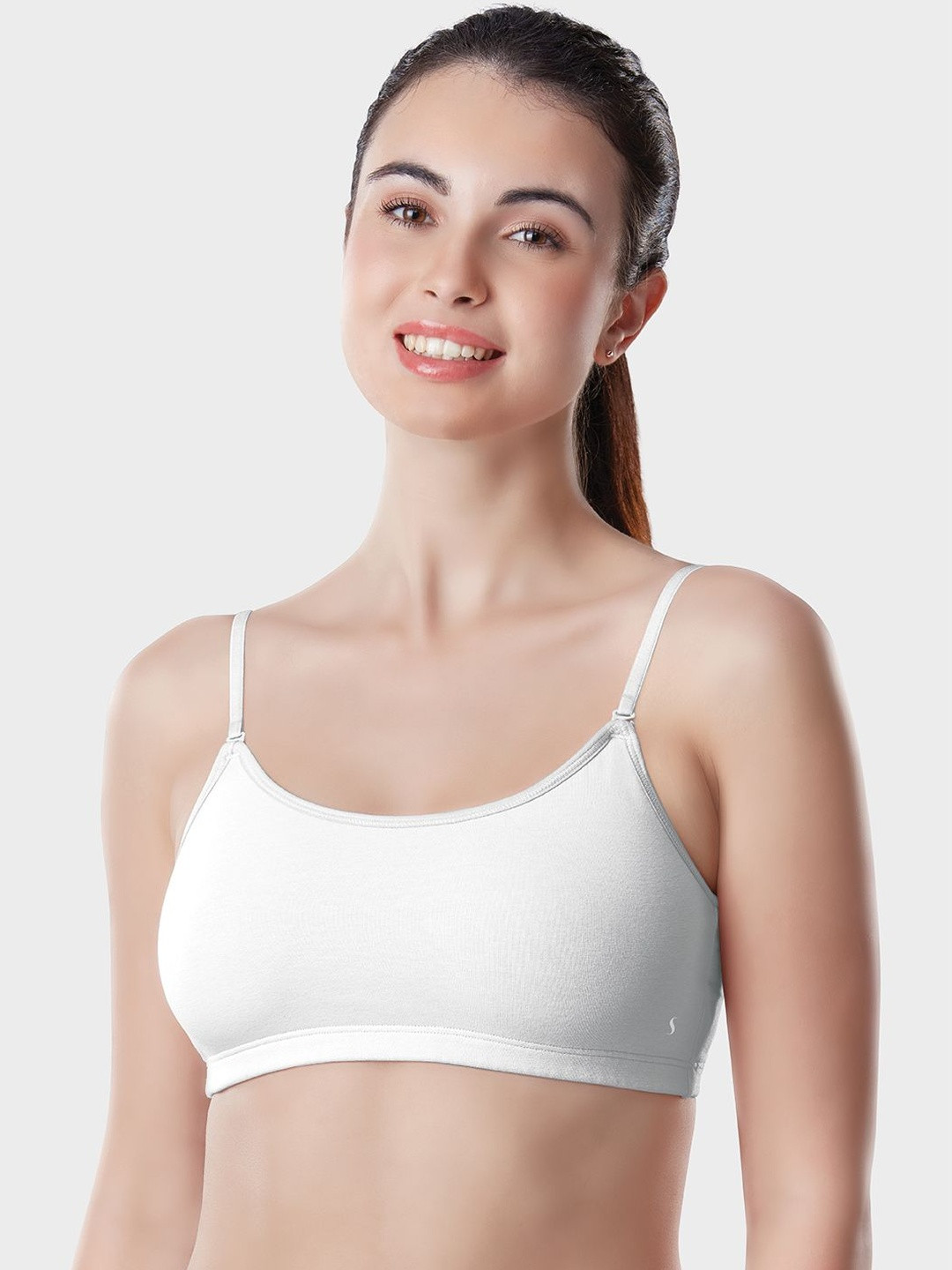 DIXCY SCOTT Slimz Wirefree Non-Padded Multiway Detachable Straps Cotton Cami Bra (SB111)
