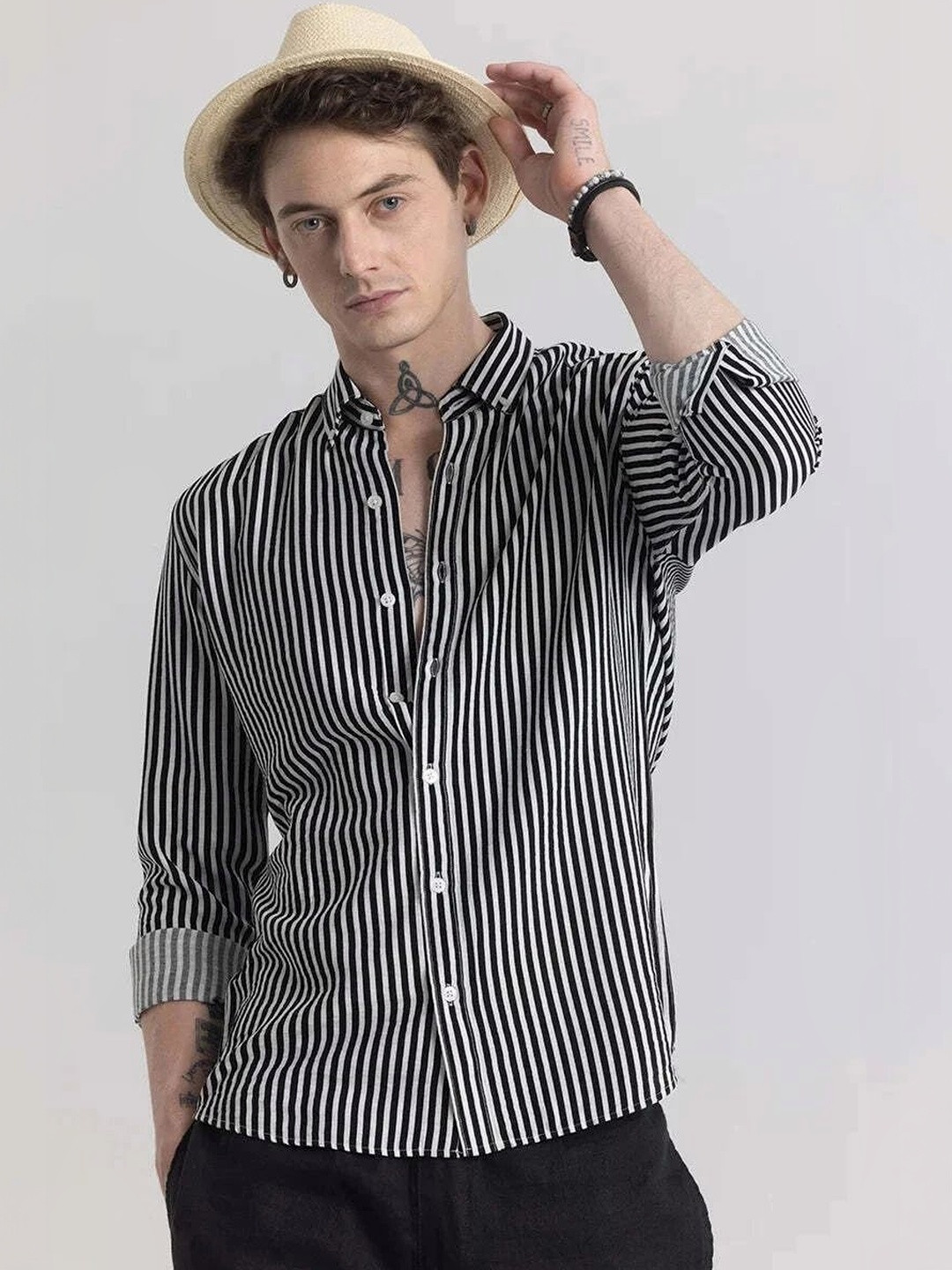 OTUS Men Classic Striped Casual Shirt
