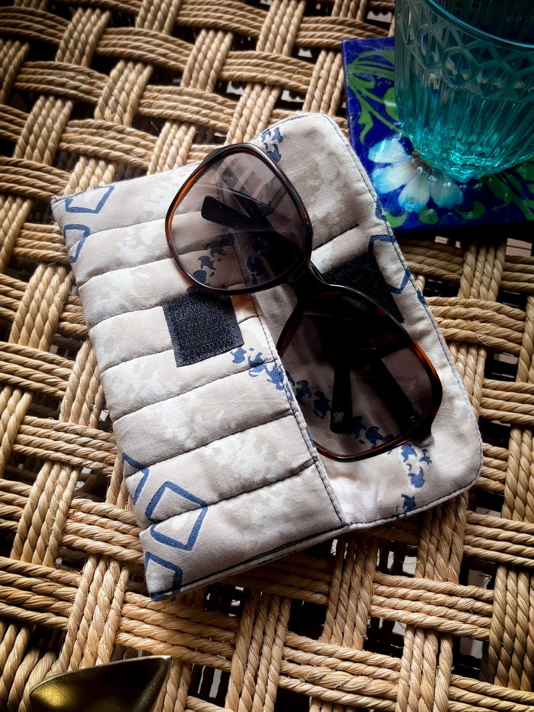 Canoopi Printed Cotton Sunglasses Case
