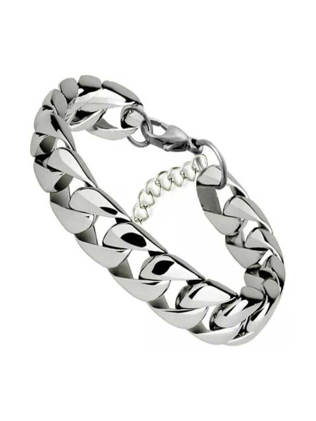 RV Jewels Men Silver-Plated Link Bracelet