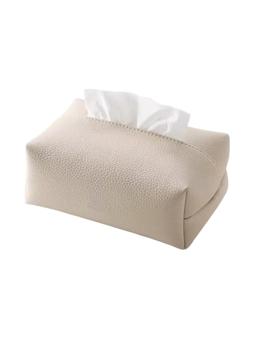 AUGEN White Leather Tissue Holders