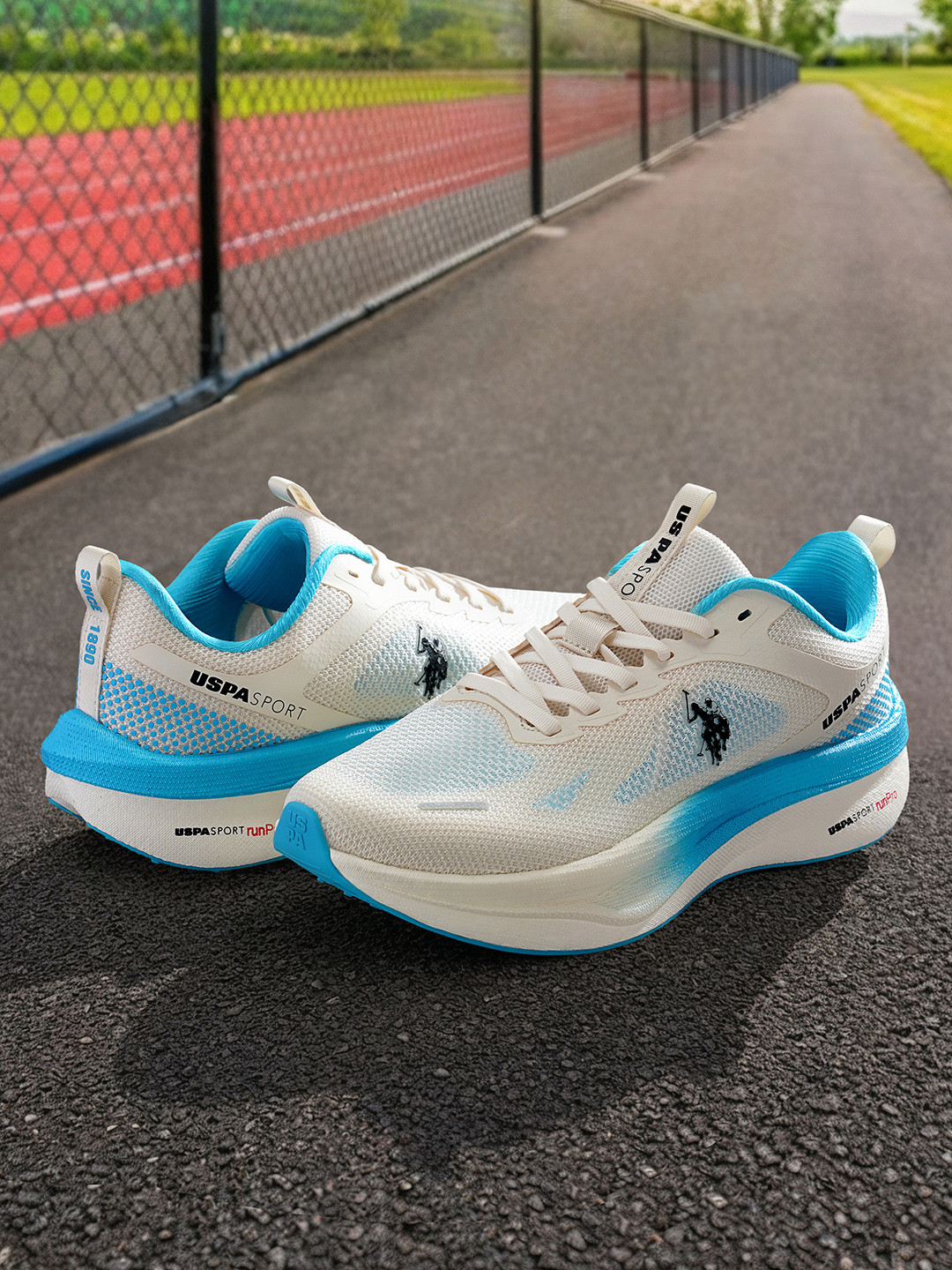 U.S. Polo Assn. Werner Cream Run Pro Running Shoes