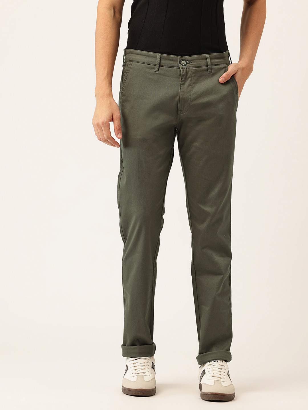 Integriti Men Smart Slim Fit Chinos Trousers