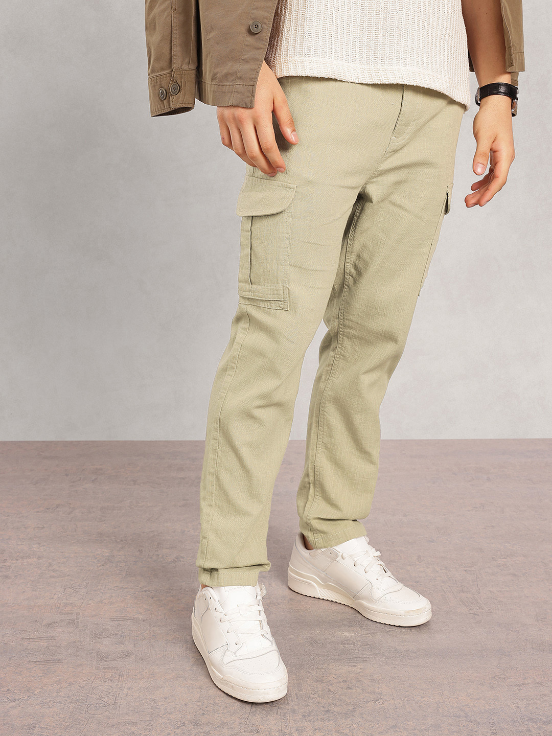 Nautica Men Regular Fit Cargos Trousers