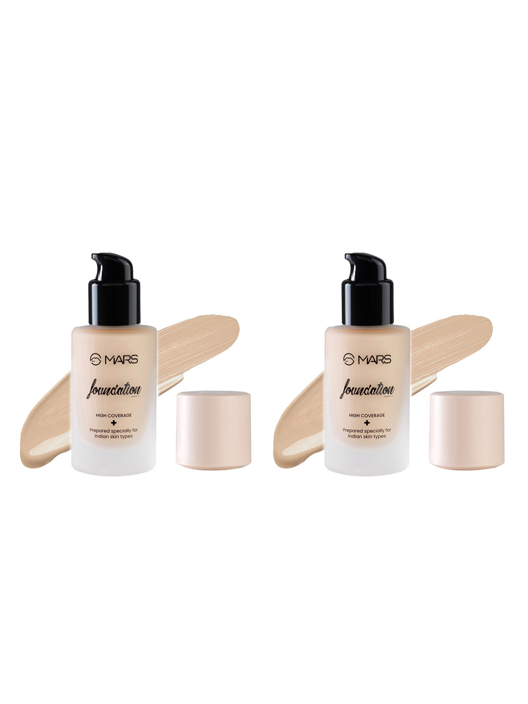 MARS Set of 2 High Coverage SPF50 PA++++ Liquid Foundation 40ml each - Shade 06