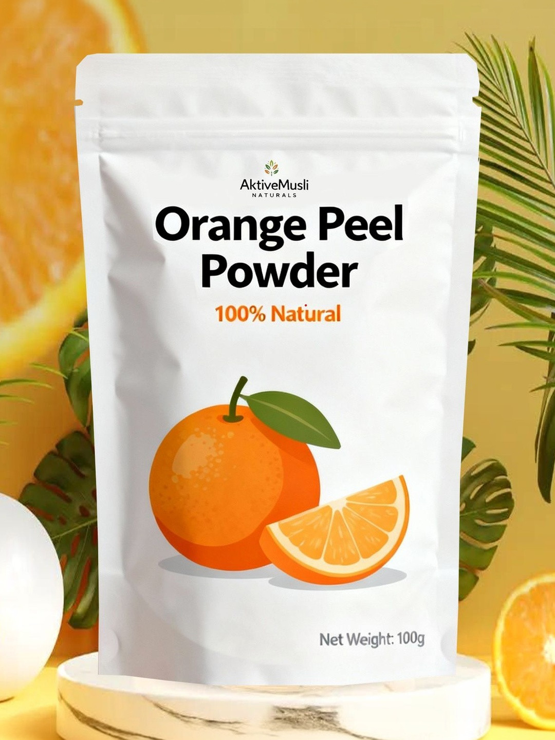 AKTIVEMUSLI 100% Natural Orange Peel Powder - 100 g