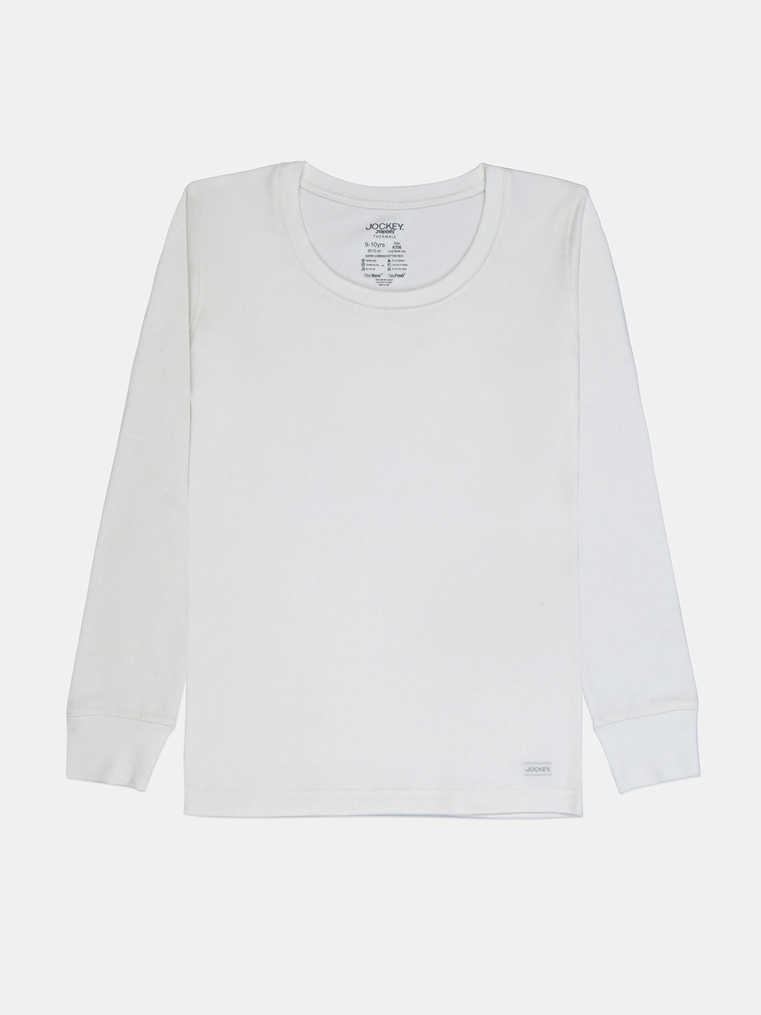 Jockey Kid's Super Combed Cotton Brushed Thermal Undershirt with StayWarm Treatment-KT06