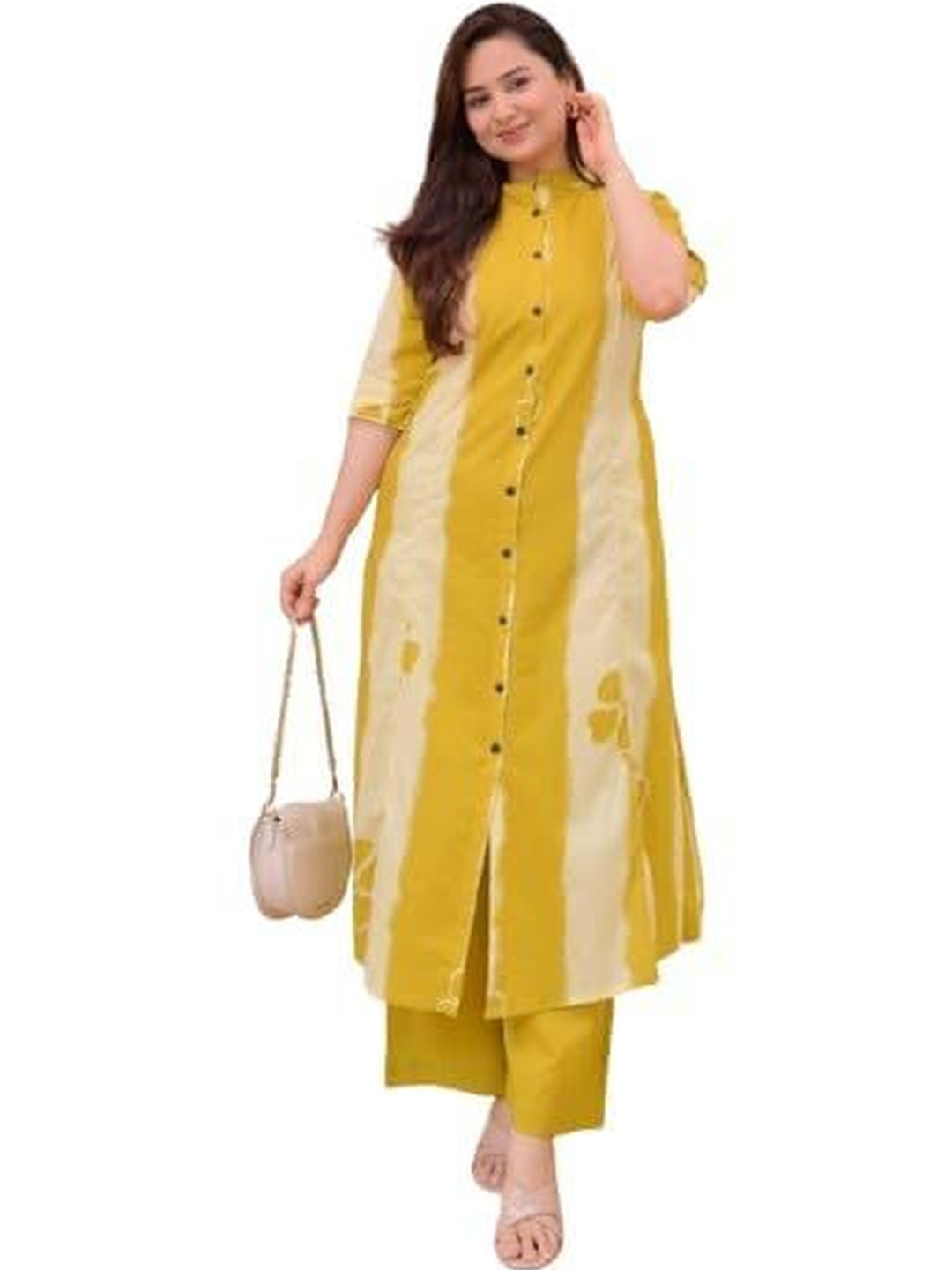 SUMIT FAB Women Dyed Regular Kurta with Palazzos