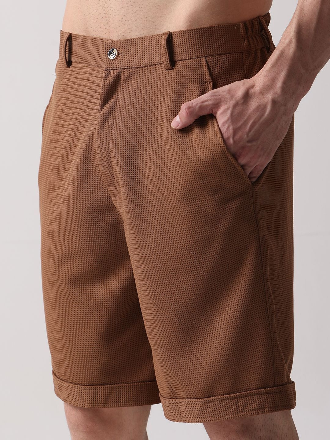 GENZILOOKS Men High-Rise Shorts