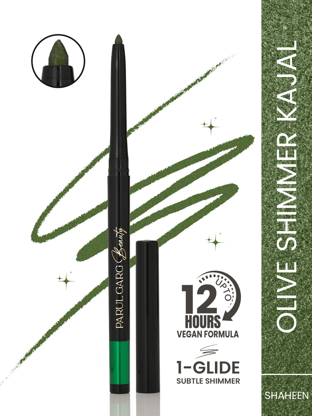Parul Garg Beauty Smooth & Easy Application Shimmer Bold Define Kajal - 0.3 g - Shaheen