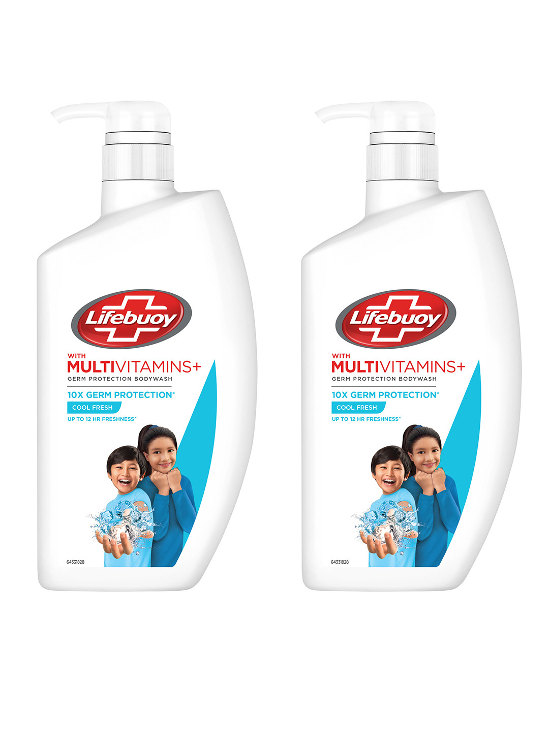 Lifebuoy Set Of 2 Antibacterial Body Wash With Long-Lasting Freshness 1L Each - Coolfresh