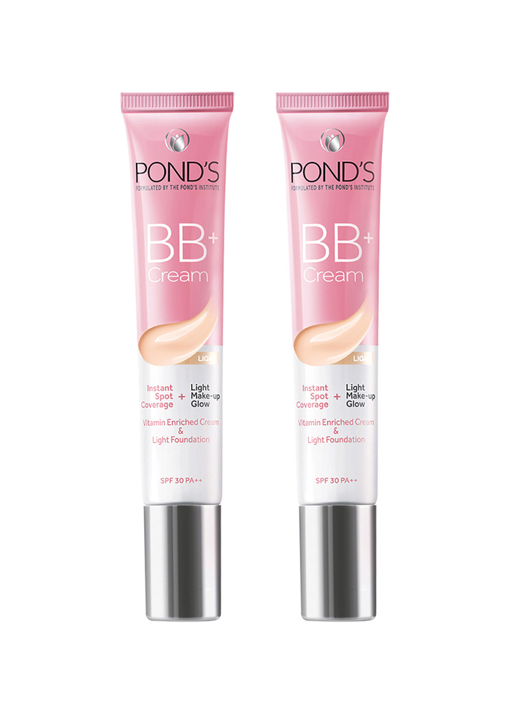 Ponds Set of 2 Instant Spot Coverage & Light Make-Up Glow BB Cream - 18 g each