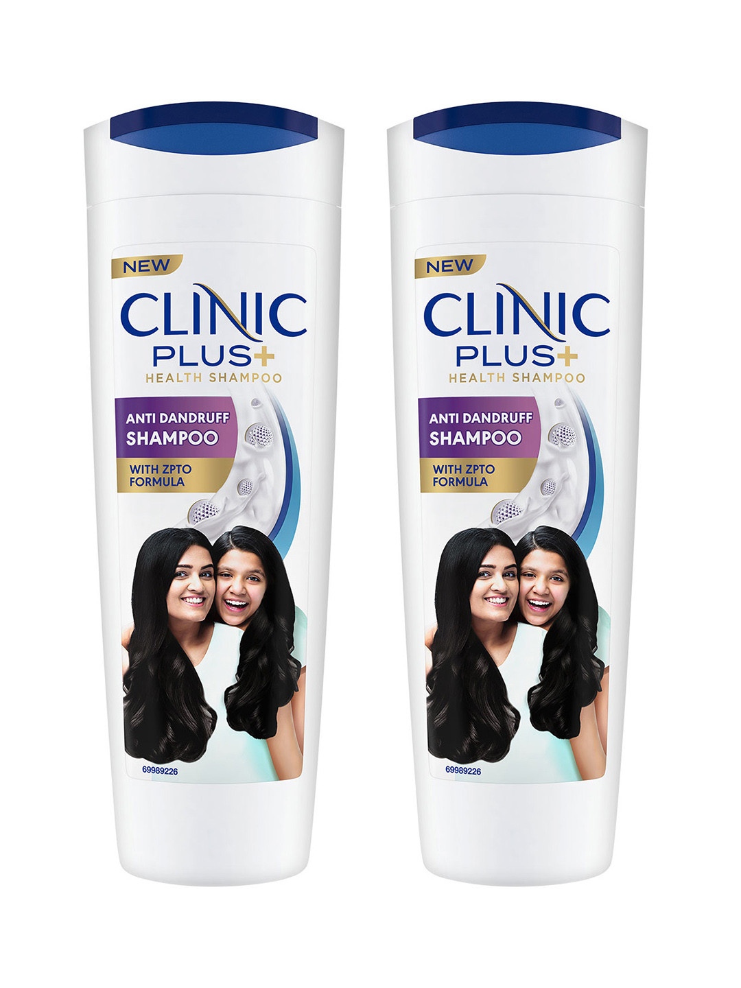 Clinic Plus Set Of 2 Strong Scalp Anti-Dandruff Shampoo With ZPTO Formula - 175ml Each