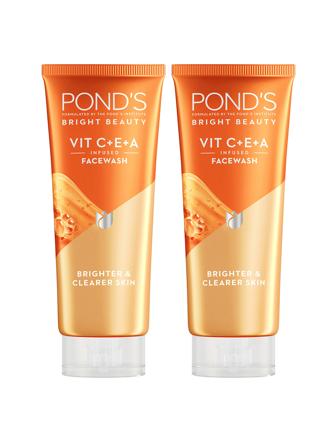 Ponds Set Of 2 Bright Beauty Vitamin C+E+A Gel Face Wash - 50g Each