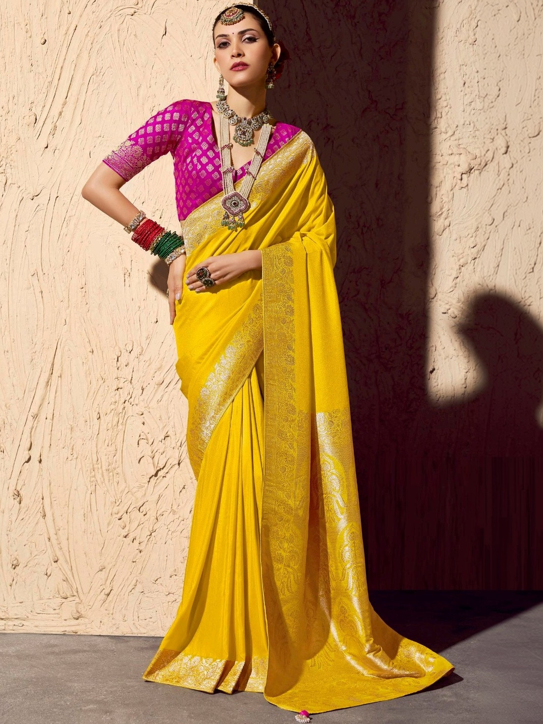 MUKHITA Woven Design Zari Art Silk Saree