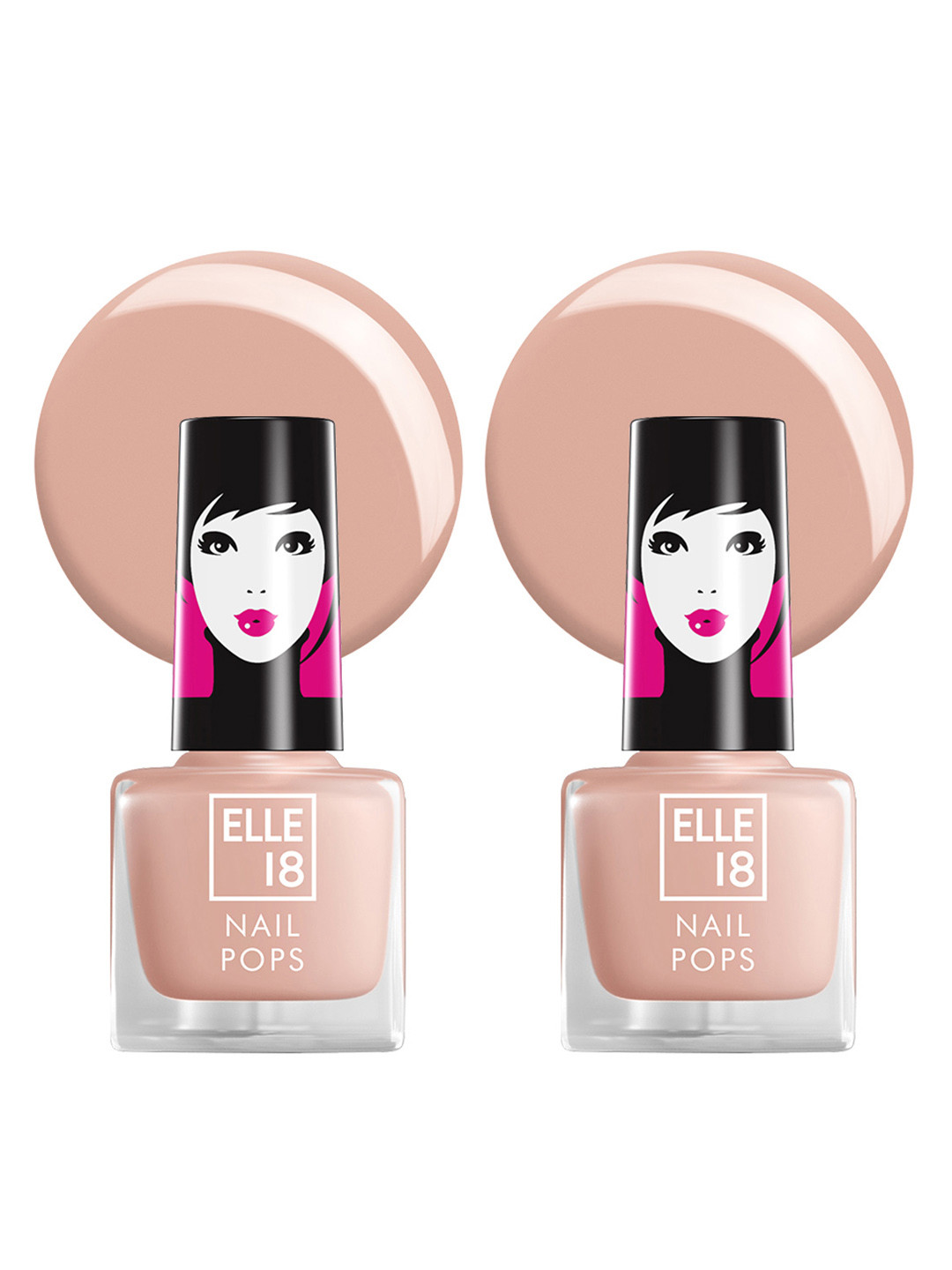ELLE 18 Set of 2 Nail Pops Nail Color With Glossy Finish 5ml each - Shade 178