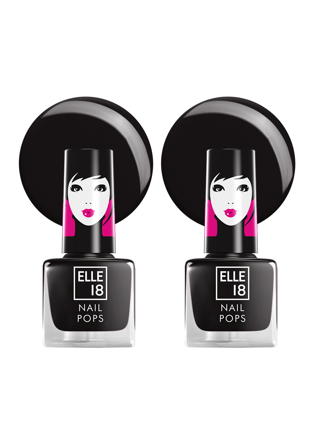 ELLE 18 Set Of 2 Nail Pops Long Lasting Nail Polish 5ml Each - Shade 129