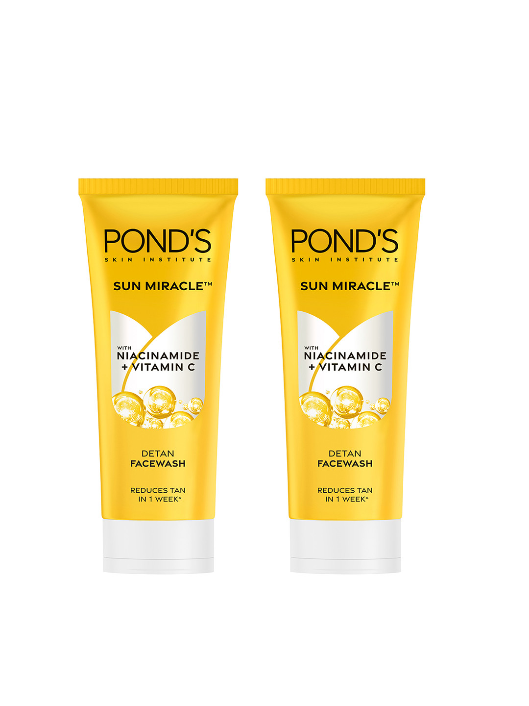 Ponds Set of 2 Sun Miracle Facewashes With Niacinamide & Vitamin C - 100g each