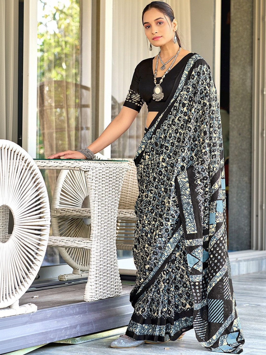 Urban Pallu Batik Pure Cotton Handloom Saree