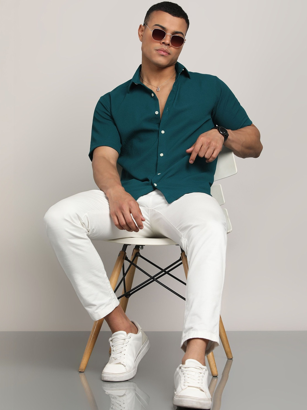 XENOR Men Slim Fit Casual Shirt