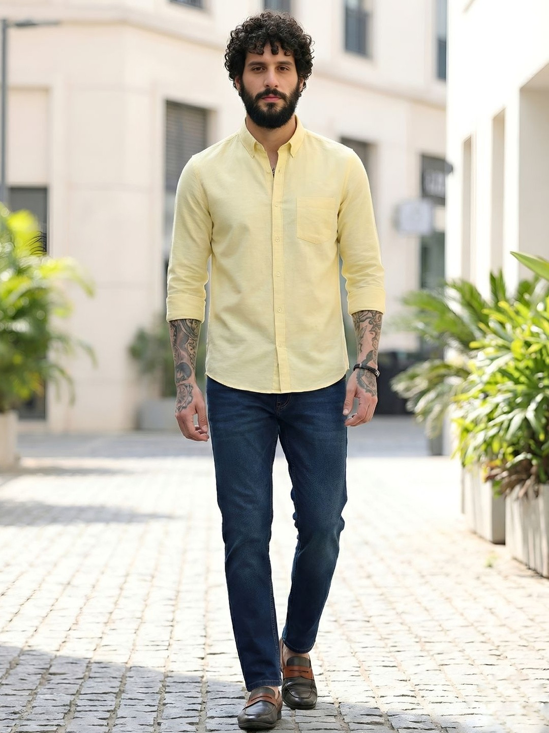 UNIQSOME Men Classic Casual Shirt