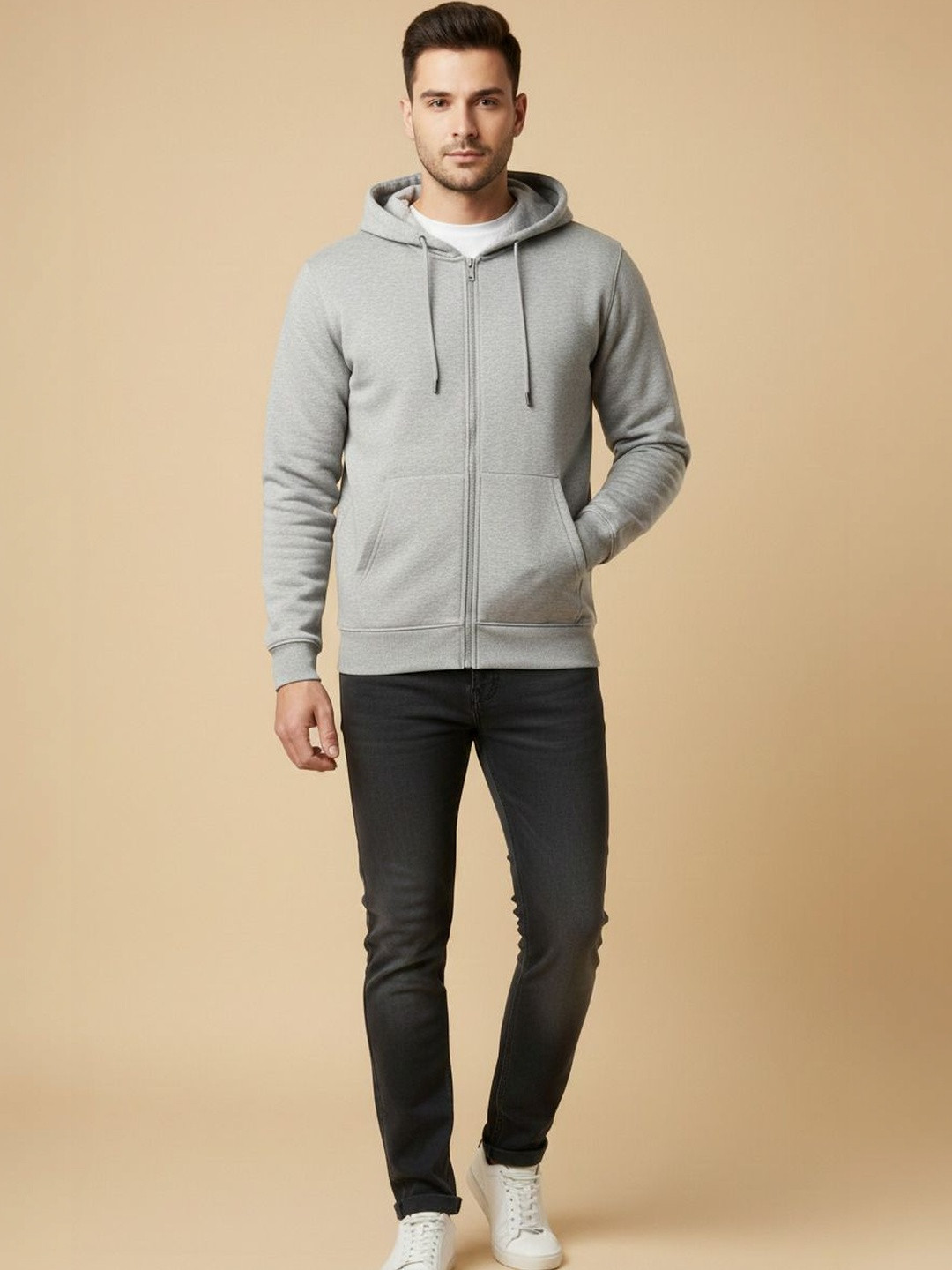 Mast & Harbour Men Hooded Sweatshirt