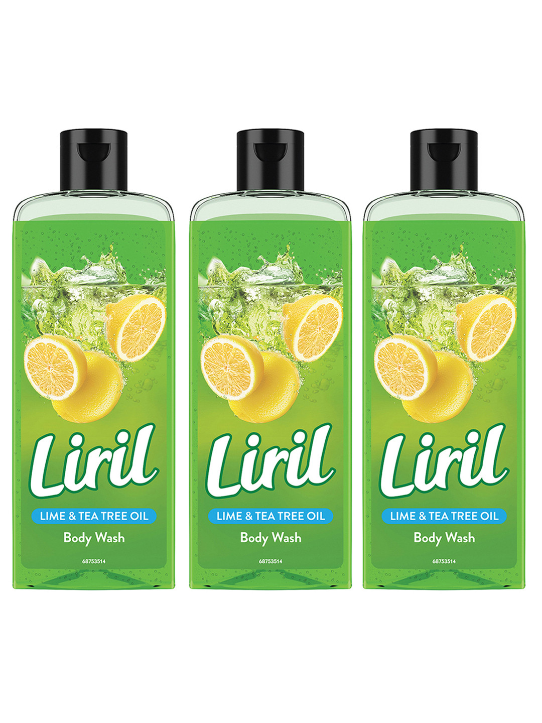 Liril Set Of 3 Lime & Tea Tree Oil Body Wash - 250ml Each