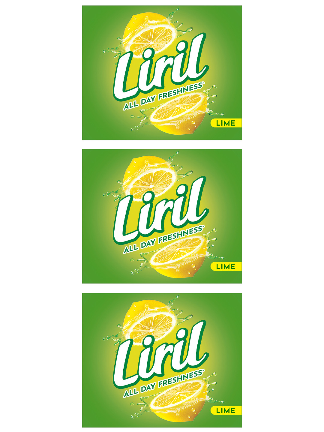 Liril Set Of 3 Lime & Tea Tree Oil Soap 125g Each - Buy 3 Get 1 Free Each Pack