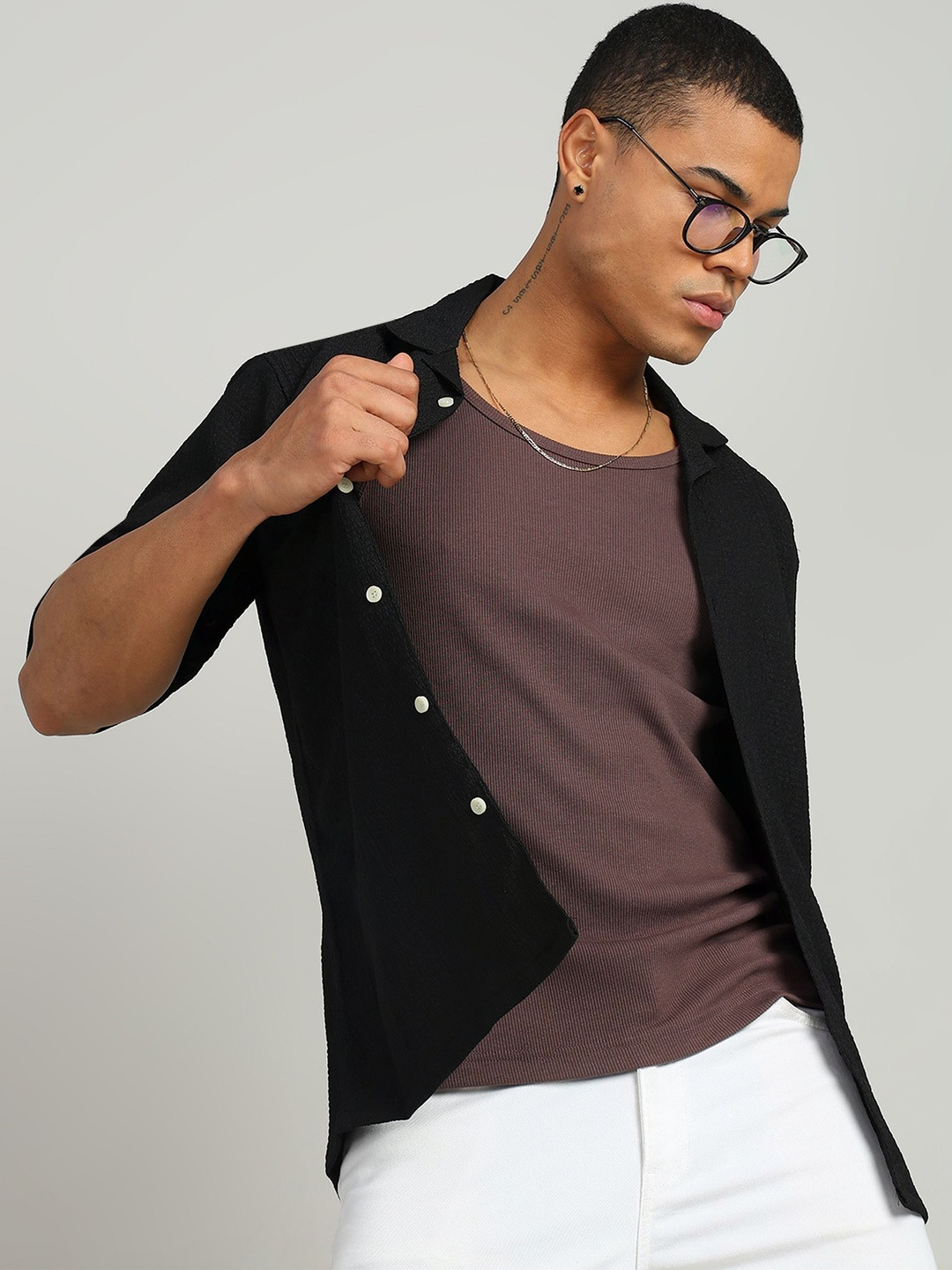 XENOR Men Slim Fit Casual Shirt