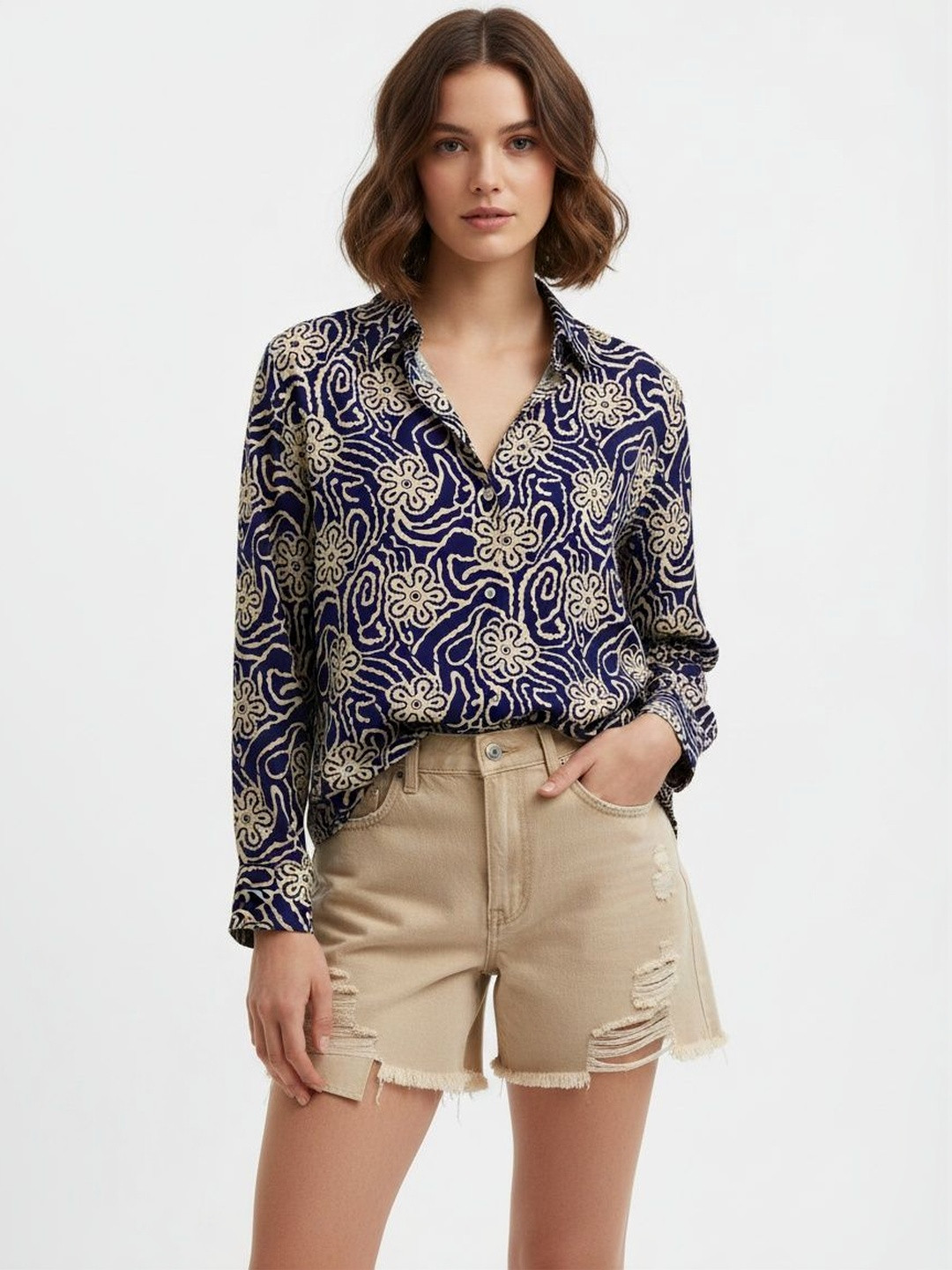 CORSICA Women Floral Printed Casual Shirt