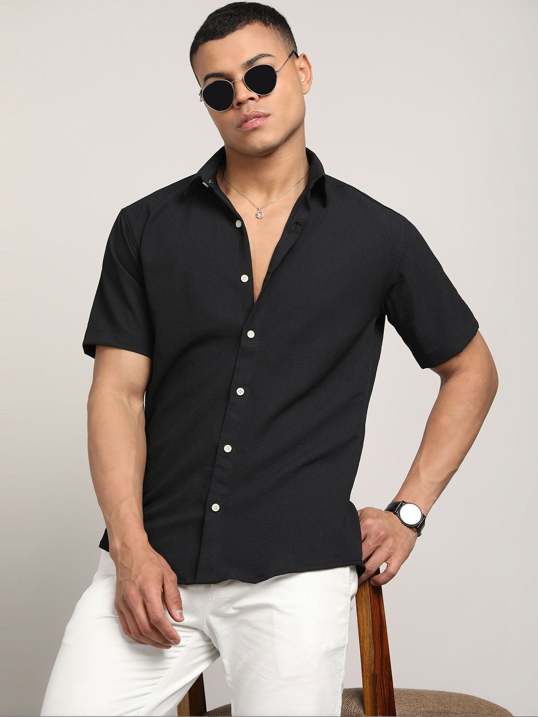 XENOR Men Slim Fit Casual Shirt