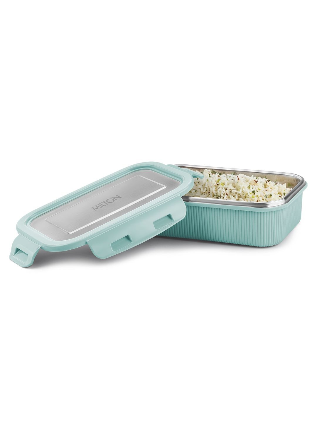 Milton Cool Touch 600 Pastel Turquoise Steel Microwave Safe Container 580 ml