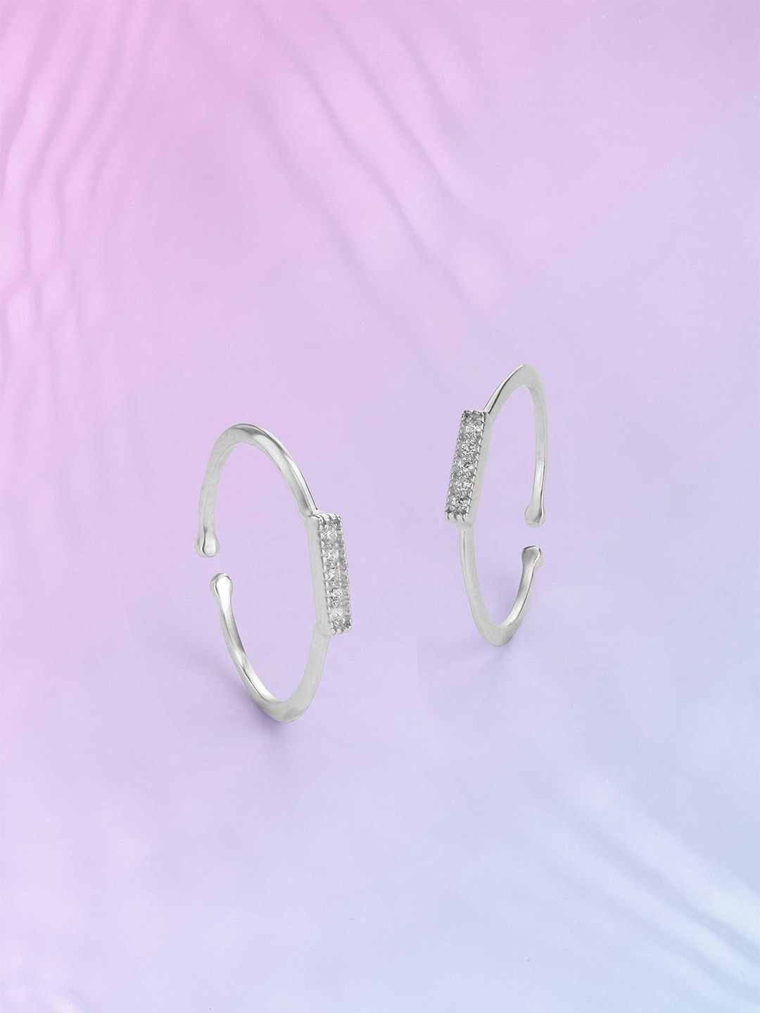 Mia by Tanishq Silver Toe Rings
