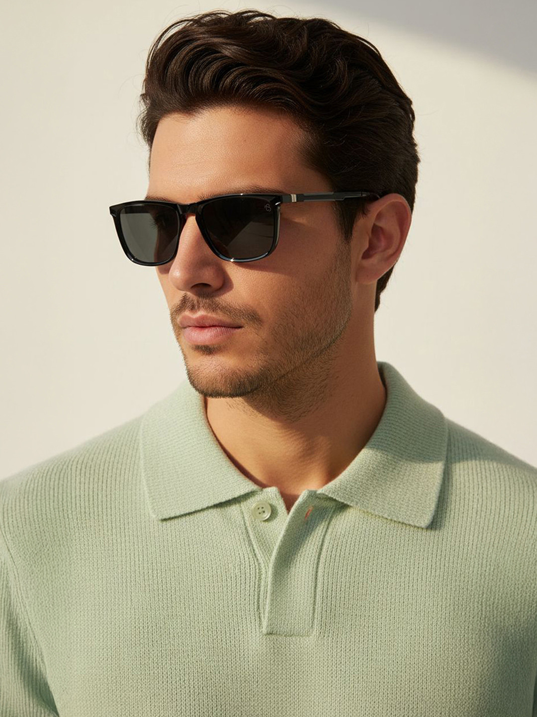 Eyejack by Voyage Men Square Sunglasses with Polarised and UV Protected Lens 17001PCL744