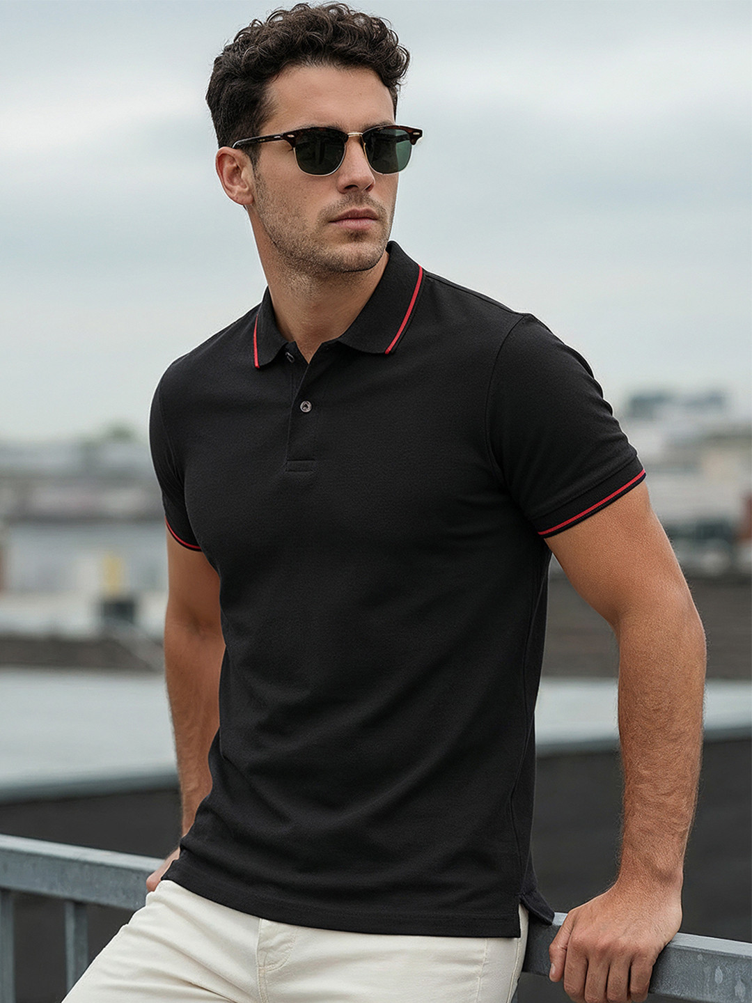 Bewakoof Men Polo Collar T-shirt