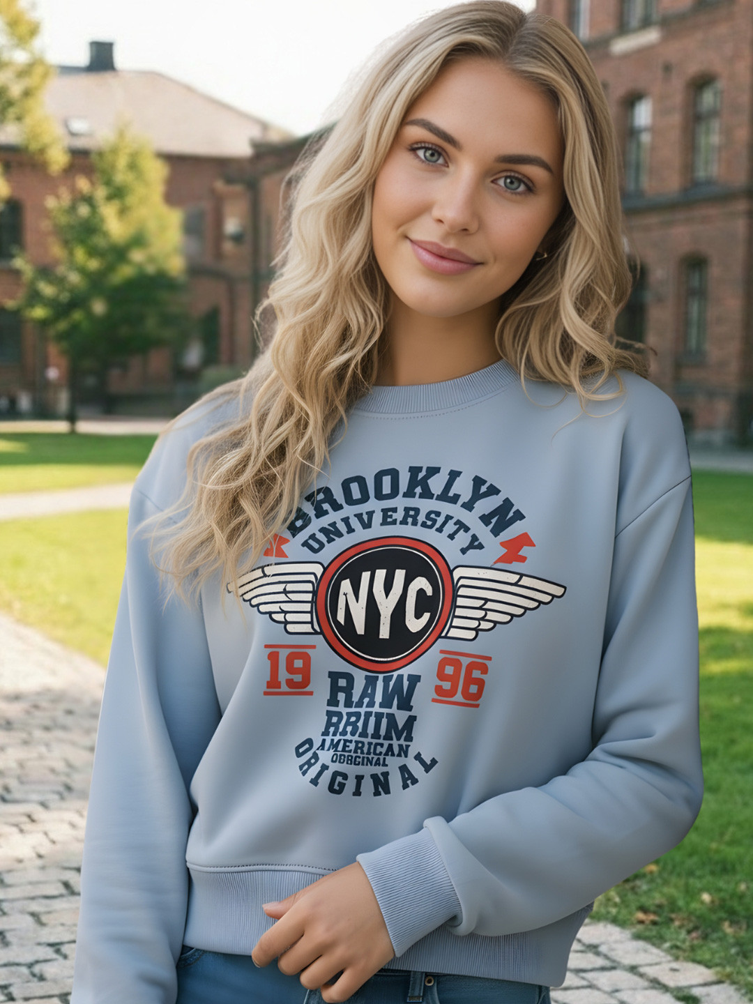 Sera Women Printed Sweatshirt