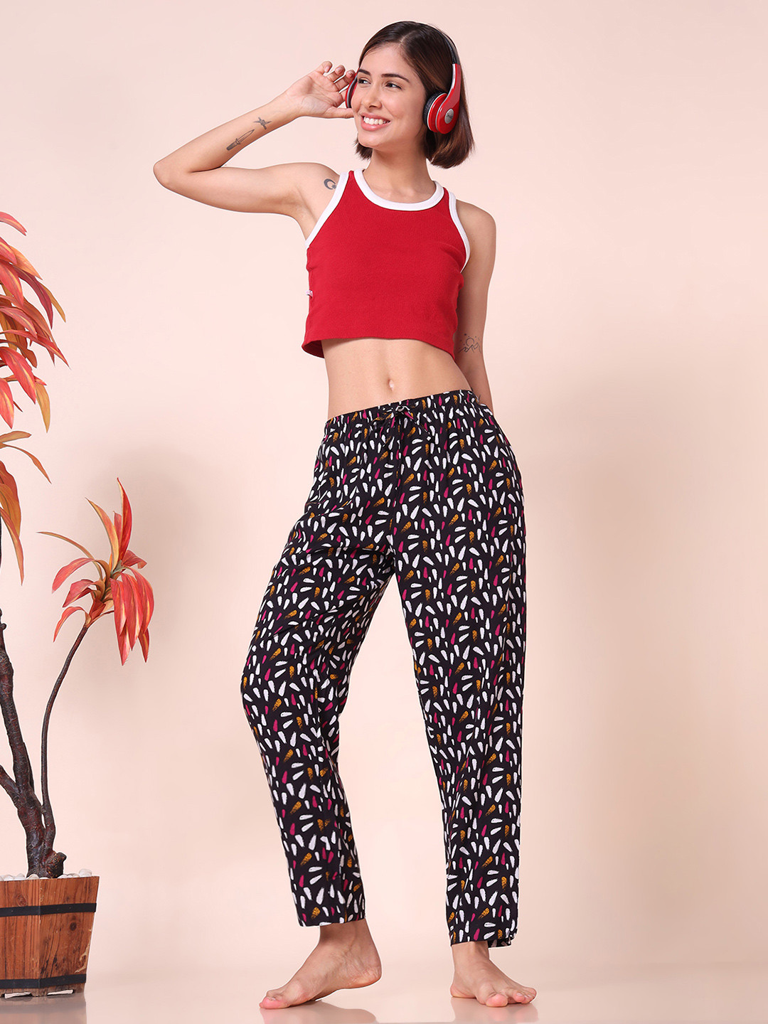 URBAN SCOTTISH Women Printed Lounge Pants