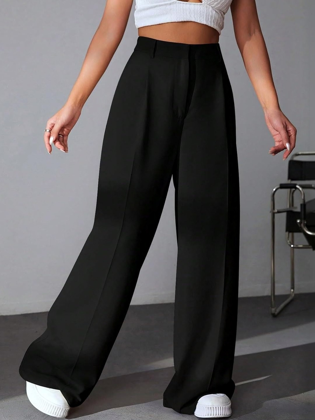 Tulip Eden Women Flared Knitted Palazzos