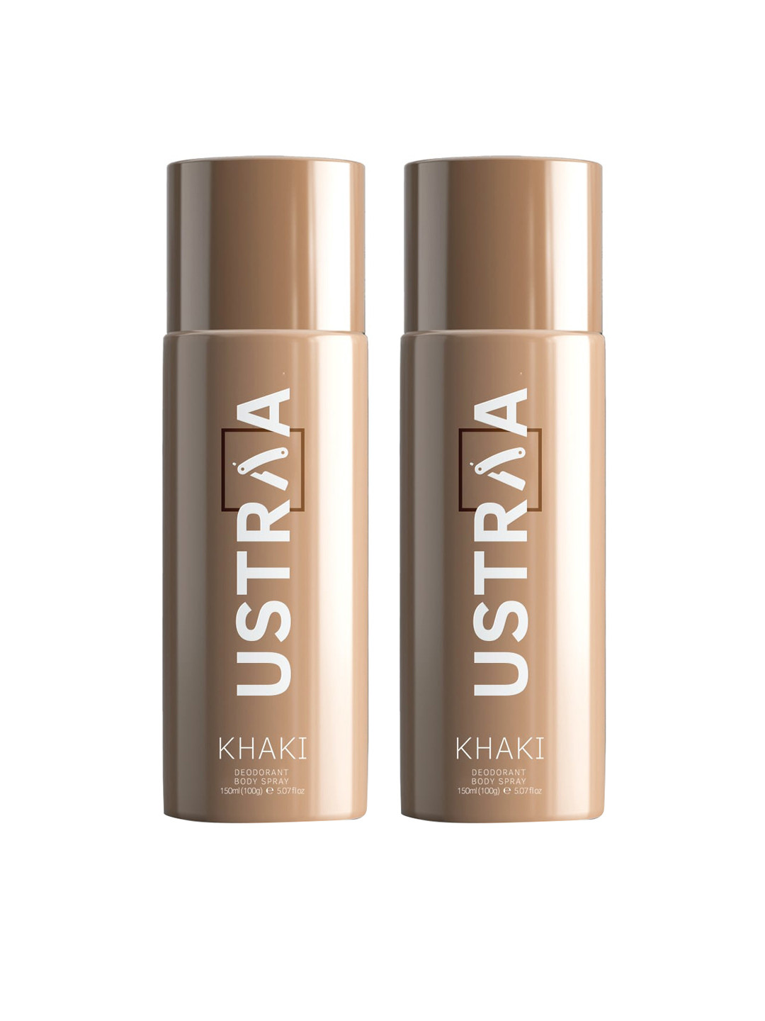 Ustraa Men Set of 2 Khaki Deodorant Body Spray - 150ml each