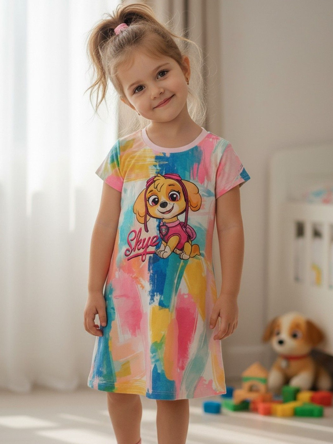 YK X Minute Mirth Print Fit & Flare Dress