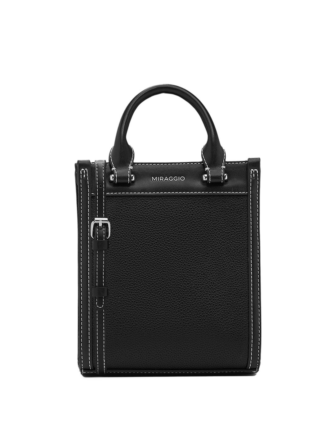 MIRAGGIO Sherry Cut Work Structured Satchel