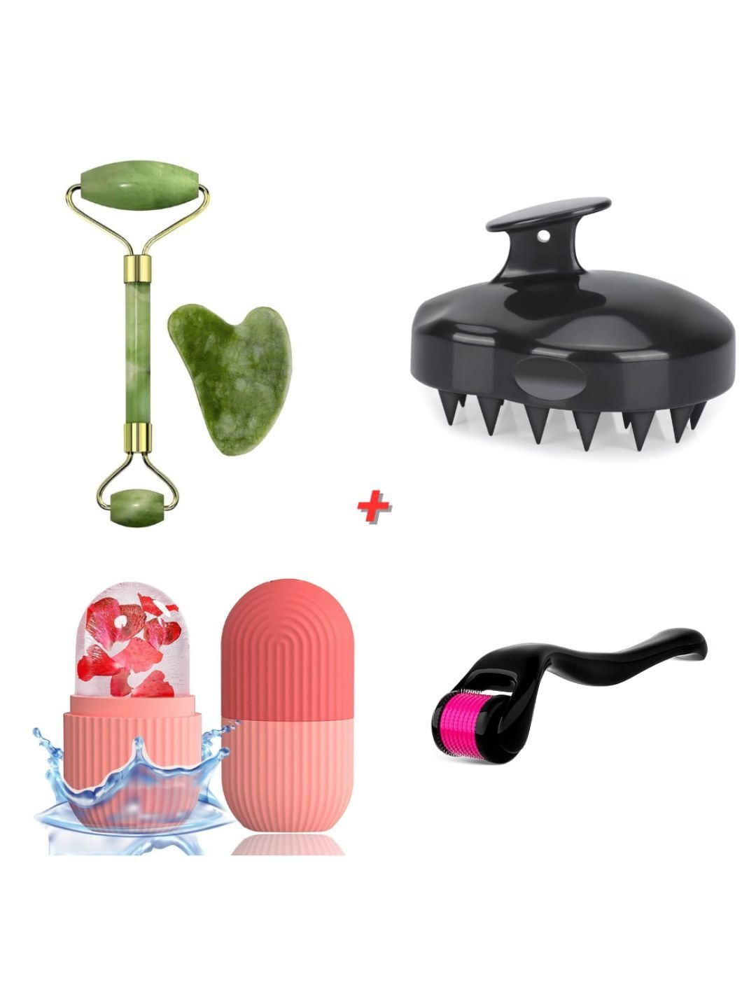 Positiveessence Set Of 4 Facial & Scalp Massagers