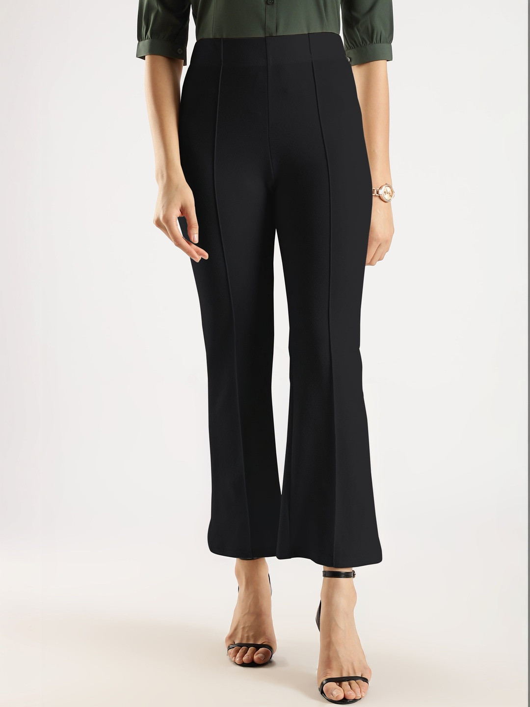JAMES&GEORGE Women Relaxed Easy Wash Trousers