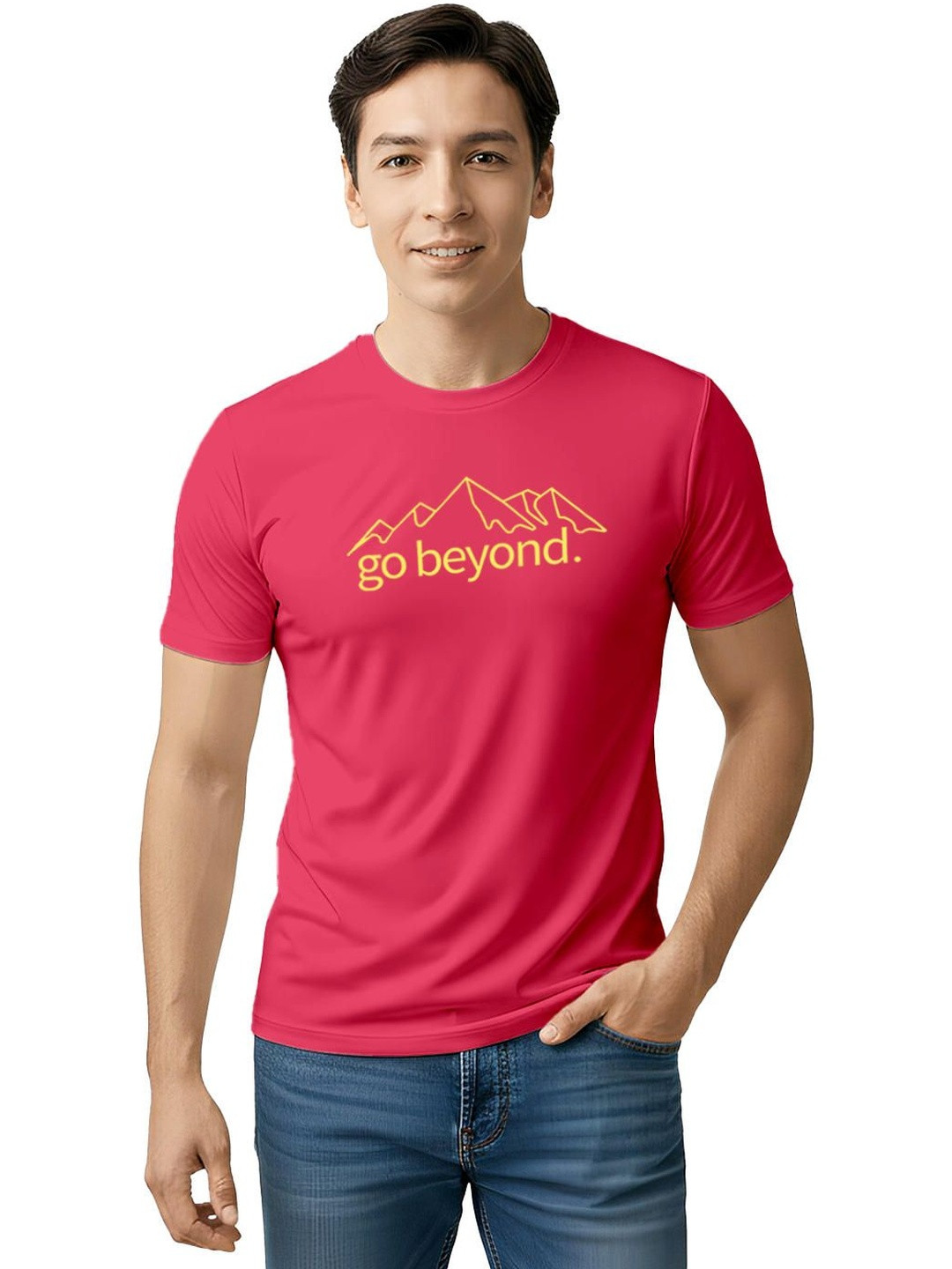 Fighterhero Men Printed Lightweight Dryfit Active Tshirt