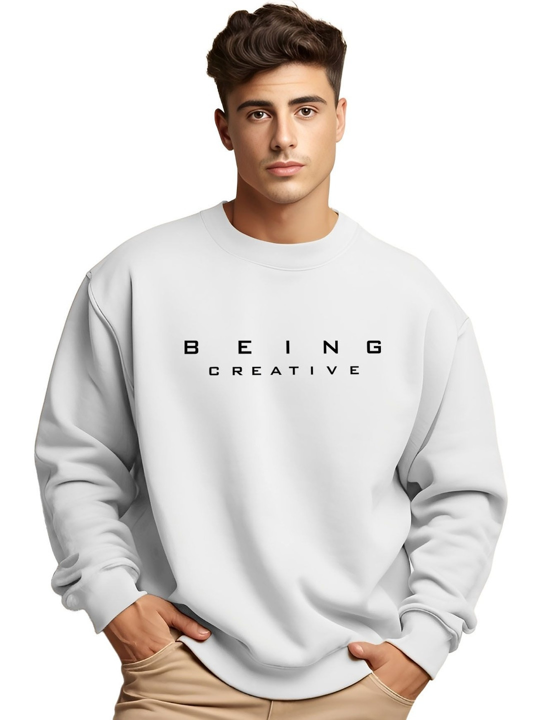 AUSK Men Printed Sweatshirt