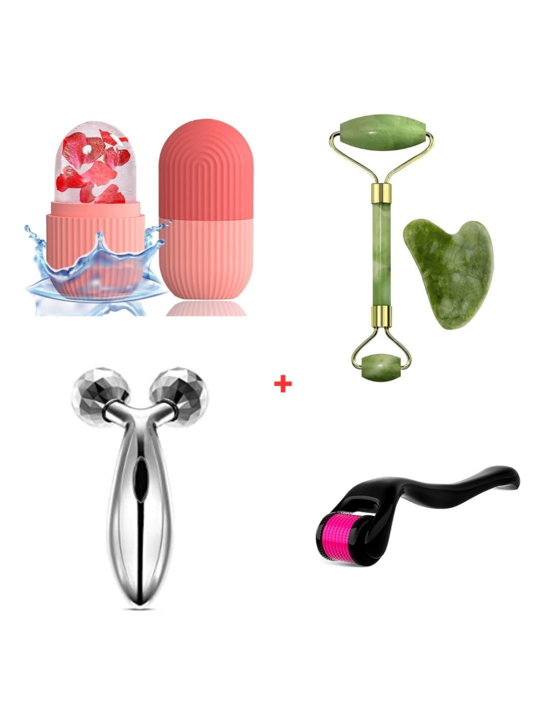 Oldglory Set Of 4 Ultimate Facial Glow Face Massagers