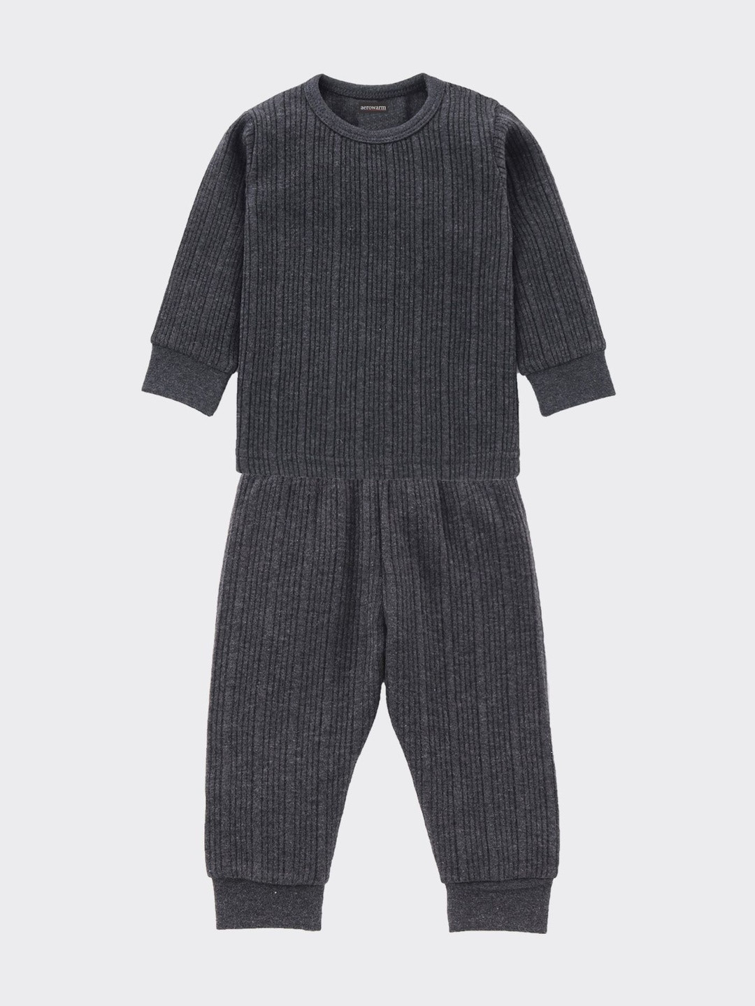 Aerowarm Boys Cotton Round Neck Thermal Set
